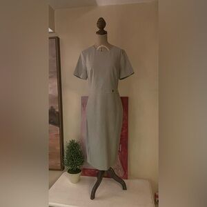 Banana Republic Classic Gray Below Knee Dress